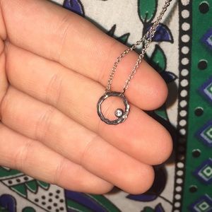 Silpada circle with diamond necklace